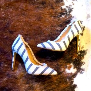Gianni Bini Striped Heels